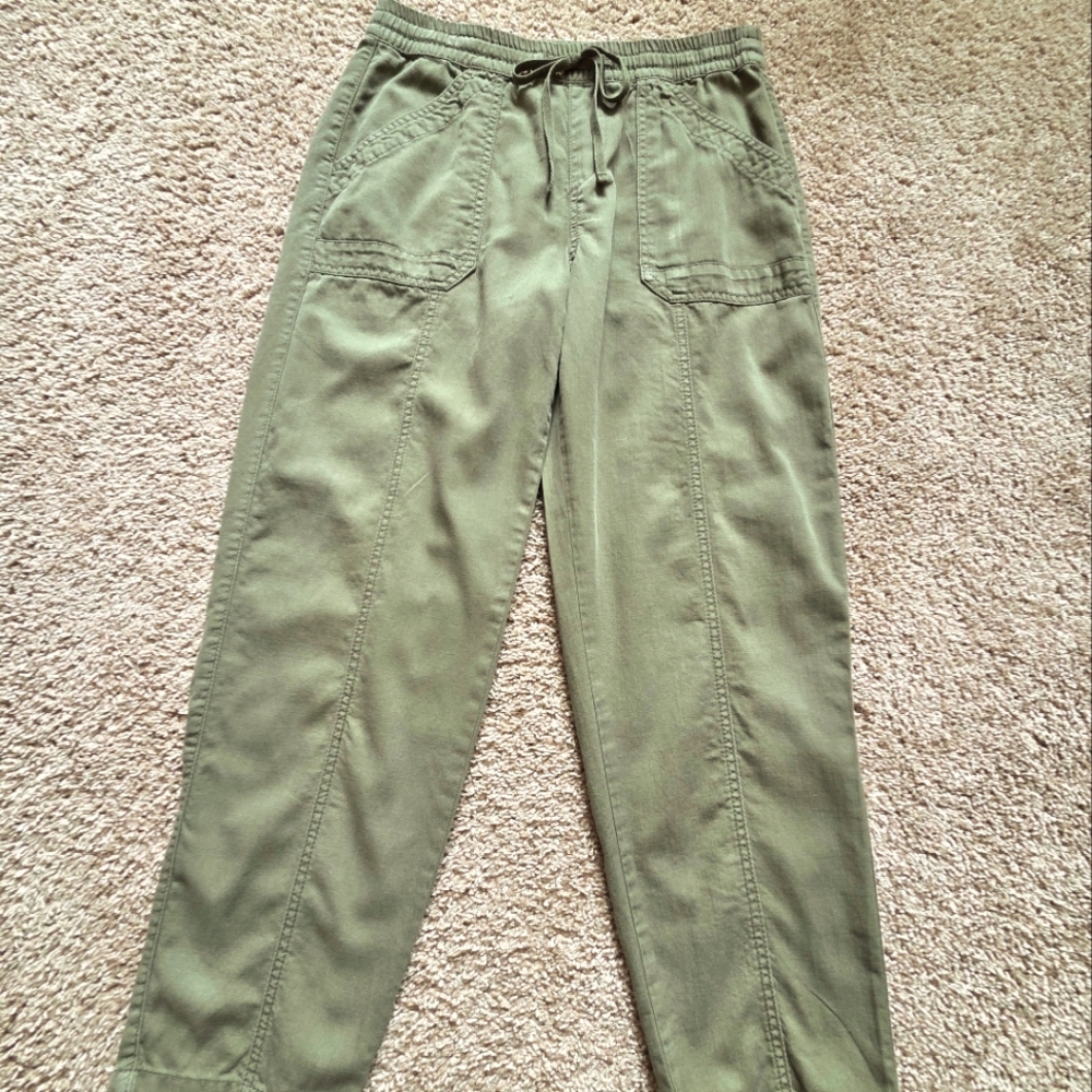 Baggy Olive Drab Cotton Pants